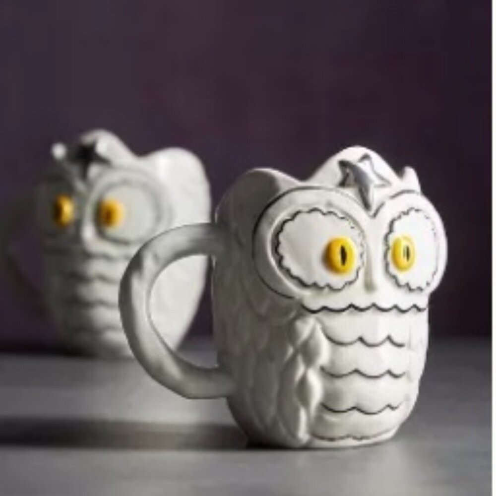 Anthropologie Francesca Kaye Owl Mug- New in Box